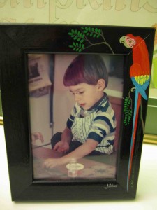 Parrot photo frame