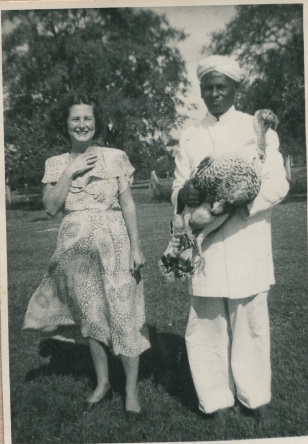 Christmas turkey Madras 1952