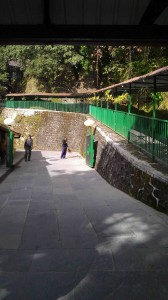 Covered passageway from below