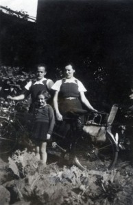 French family in Le Havre c 1945