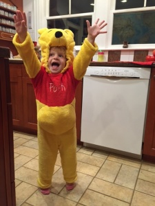 Clara as Winnie the Pooh