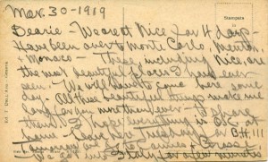 Postcard Mar 30 1919 059